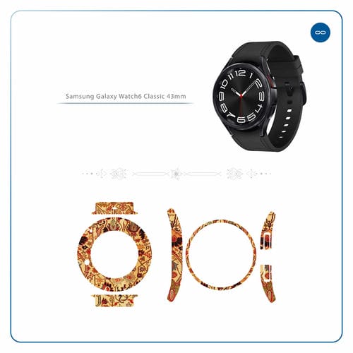 Samsung_Watch6 Classic 43mm_Persian_Carpet_Yellow_2